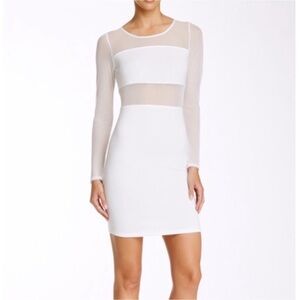 Painted Theads White Long Sleeved Dress - Size M